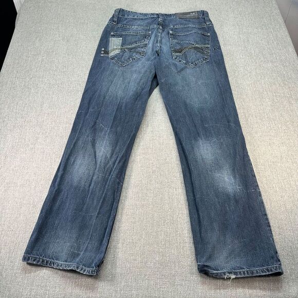 Vintage Rocawear Jeans Mens‎ 34x32 Blue Straight Baggy Denim Faded